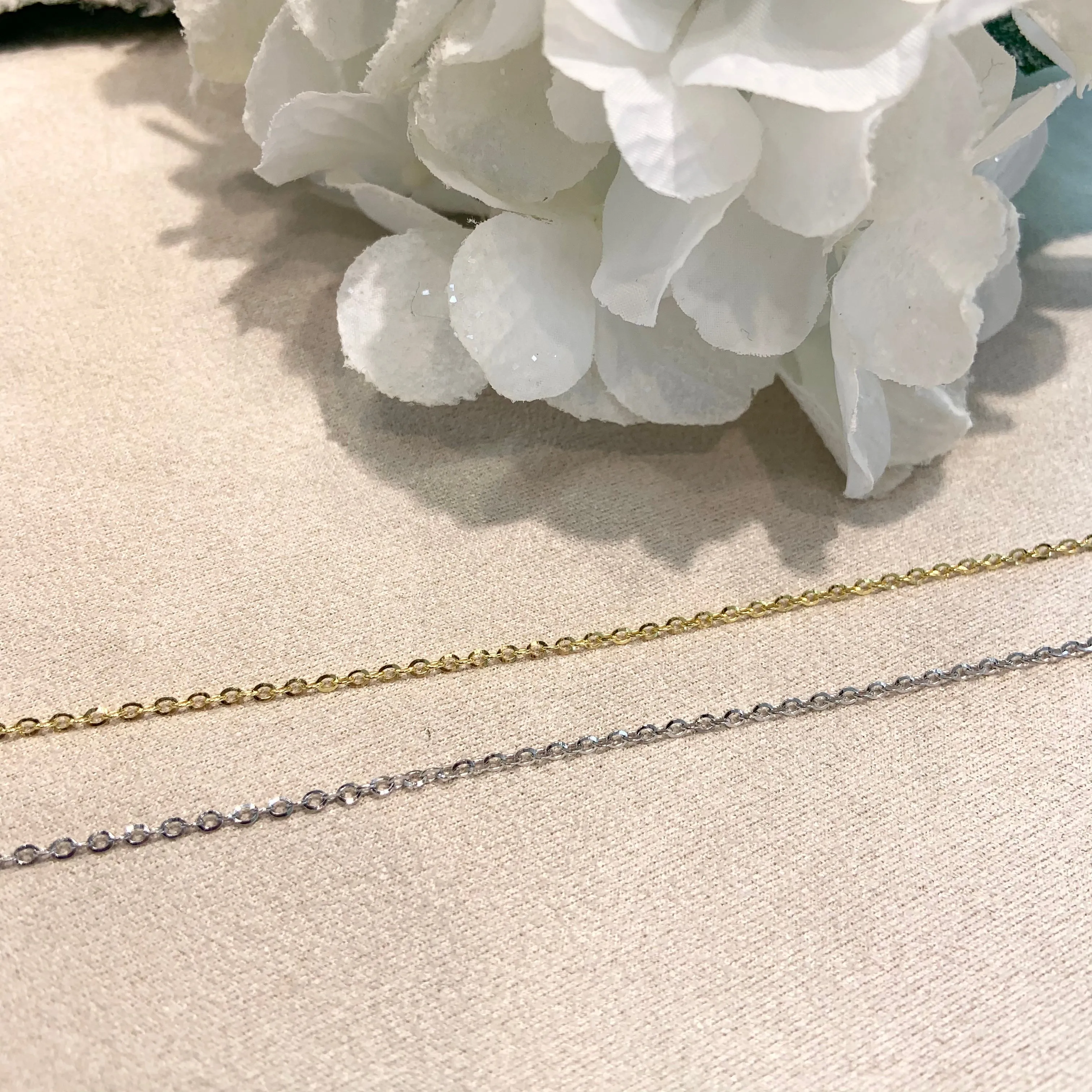 10k Gold Sparkle Link Anklet