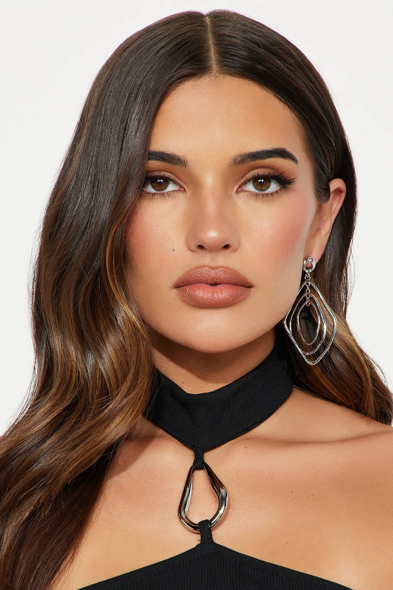 Abby Waterfall Drop Earrings - Silver