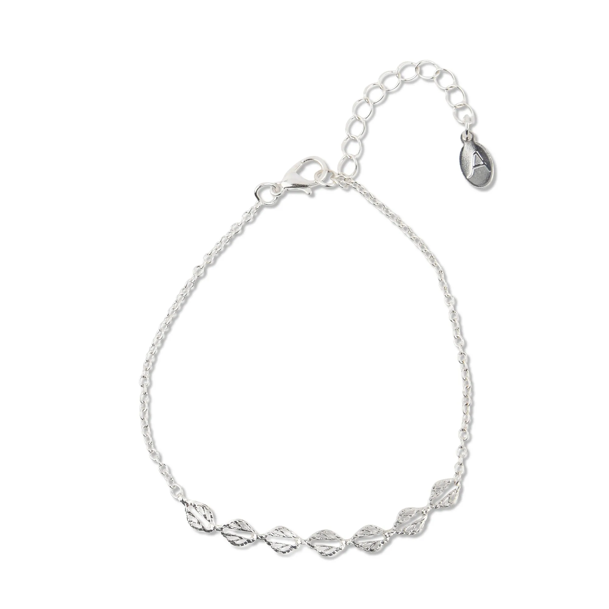 Accessorize London Women's Mixed Chain Filigree Anklet Set Of 3