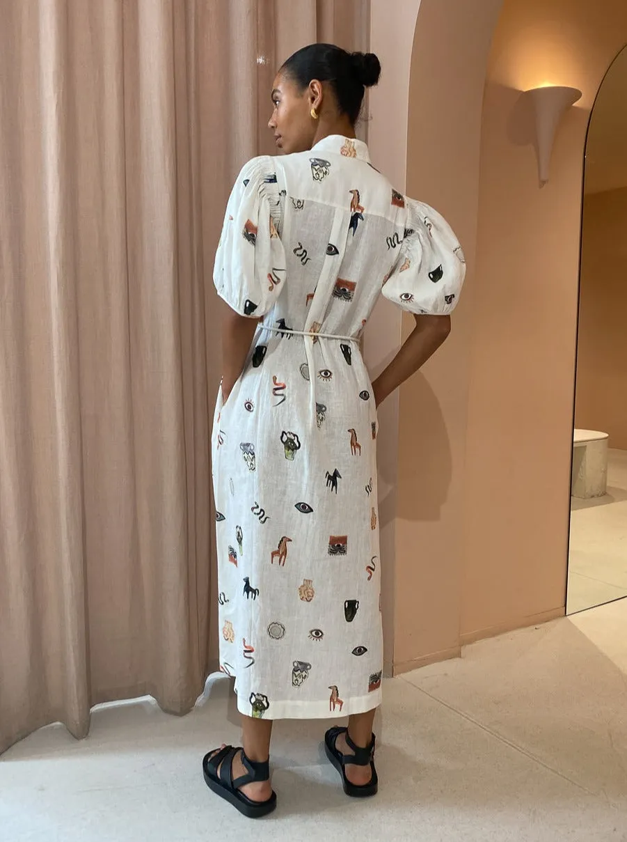 Alemais Hera Midi Dress in Ivory