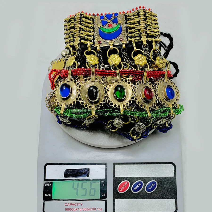 Antique Choker Necklace With Motifs and Tassels