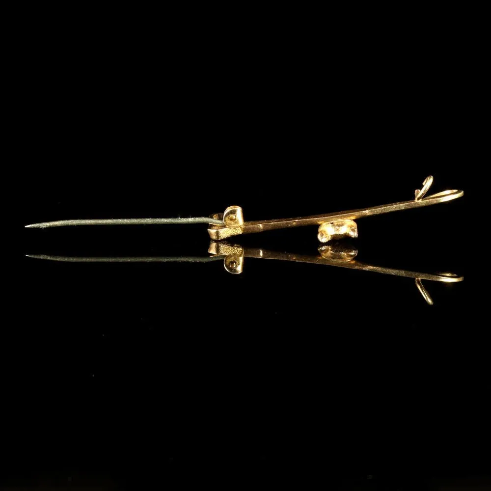 Antique Victorian Fox Brooch Hunting Riding Circa 1900