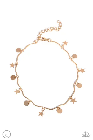 BEACH You To It Gold Anklet - Paparazzi Accessories