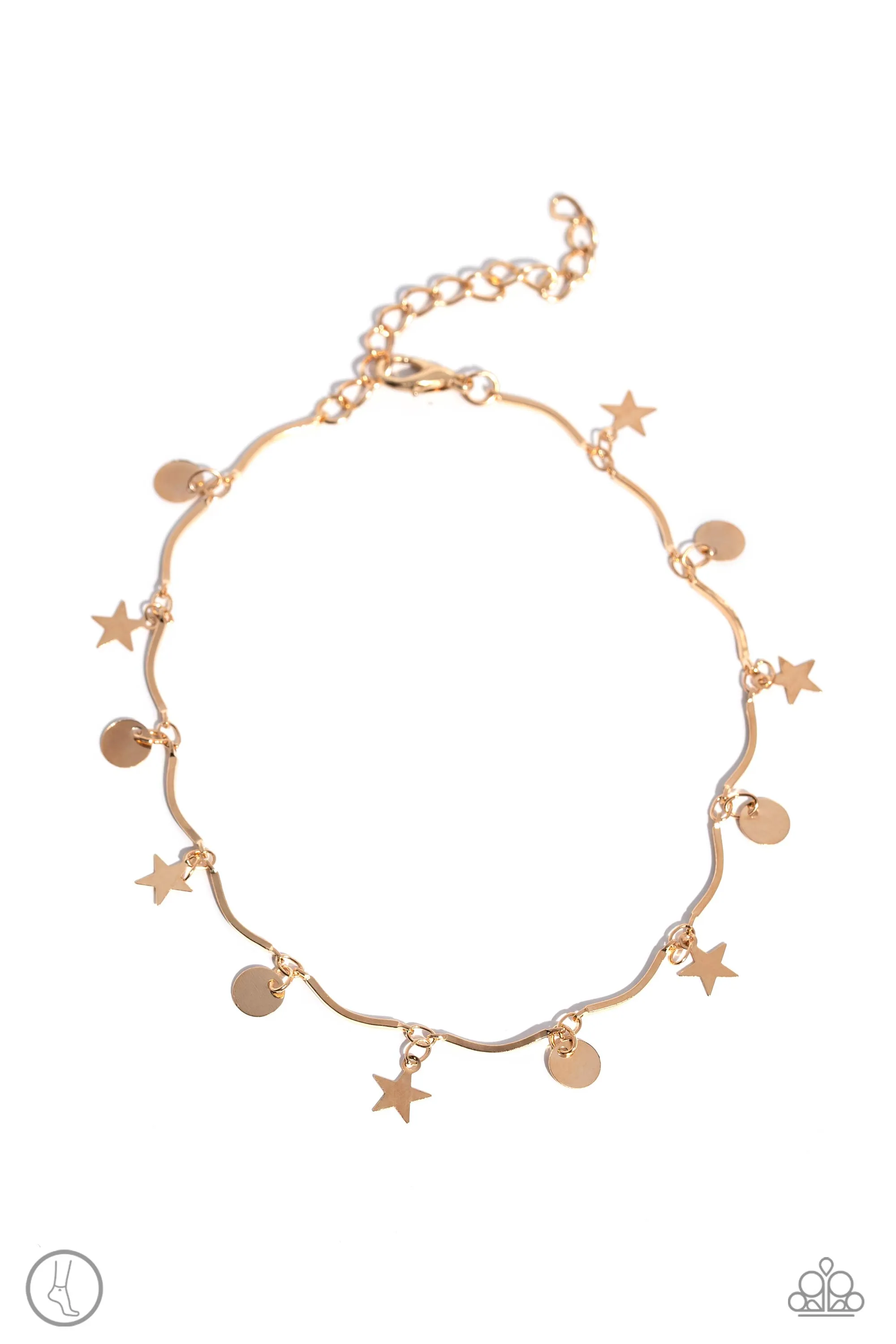BEACH You To It Gold Anklet - Paparazzi Accessories