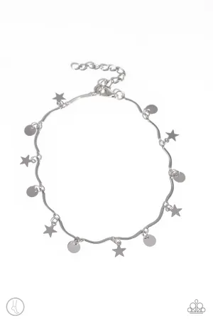 BEACH You To It Silver Anklet - Paparazzi Accessories