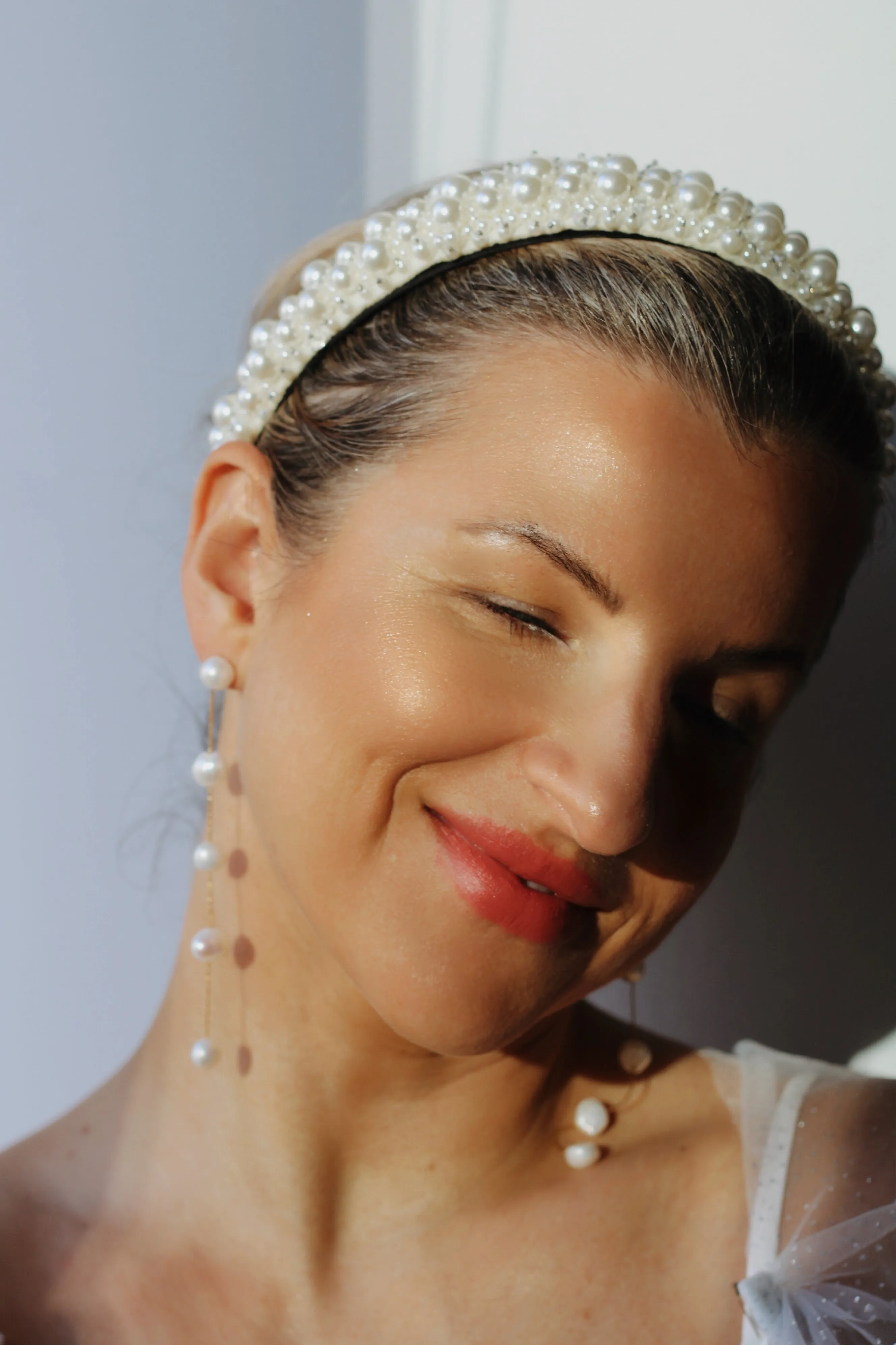 Bridal Pearl Drop Earrings