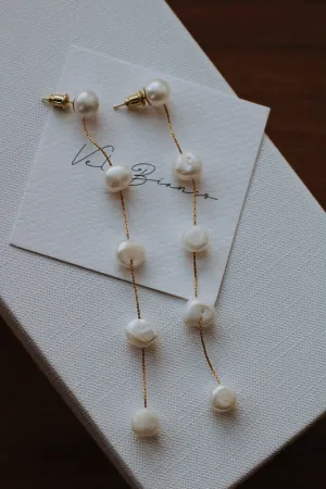 Bridal Pearl Drop Earrings