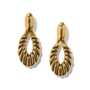 Brighton Womens Athena Scalloped Post Drop Earrings