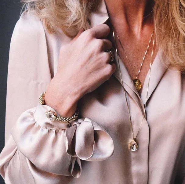 Caroline Svedbom Classic Rope Gold Bracelet - Silk