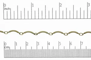 CH817, Curved Link Chain - Per Foot