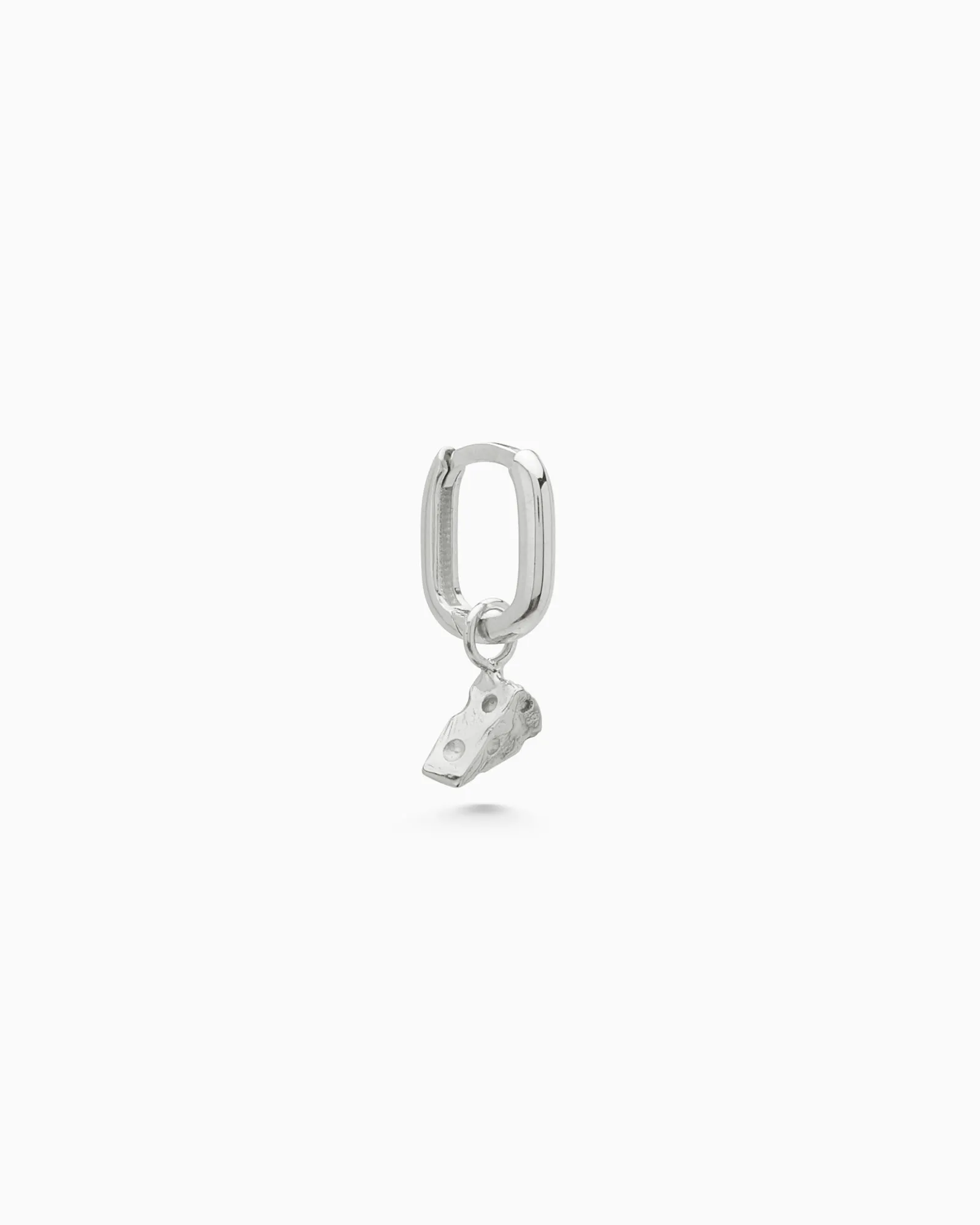 Cheese Earring | Silver