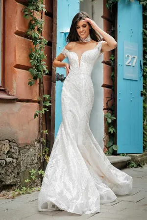 Chiffon White Wedding Dress