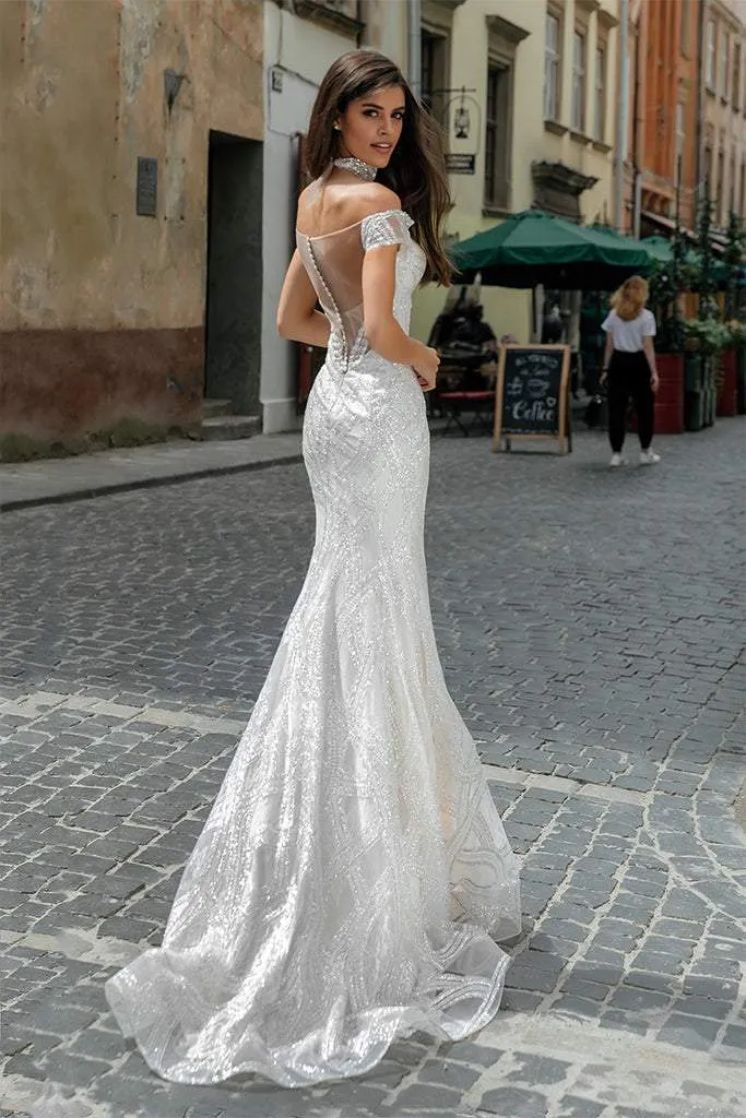 Chiffon White Wedding Dress
