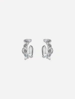 Crystal Nest Hoop Earrings