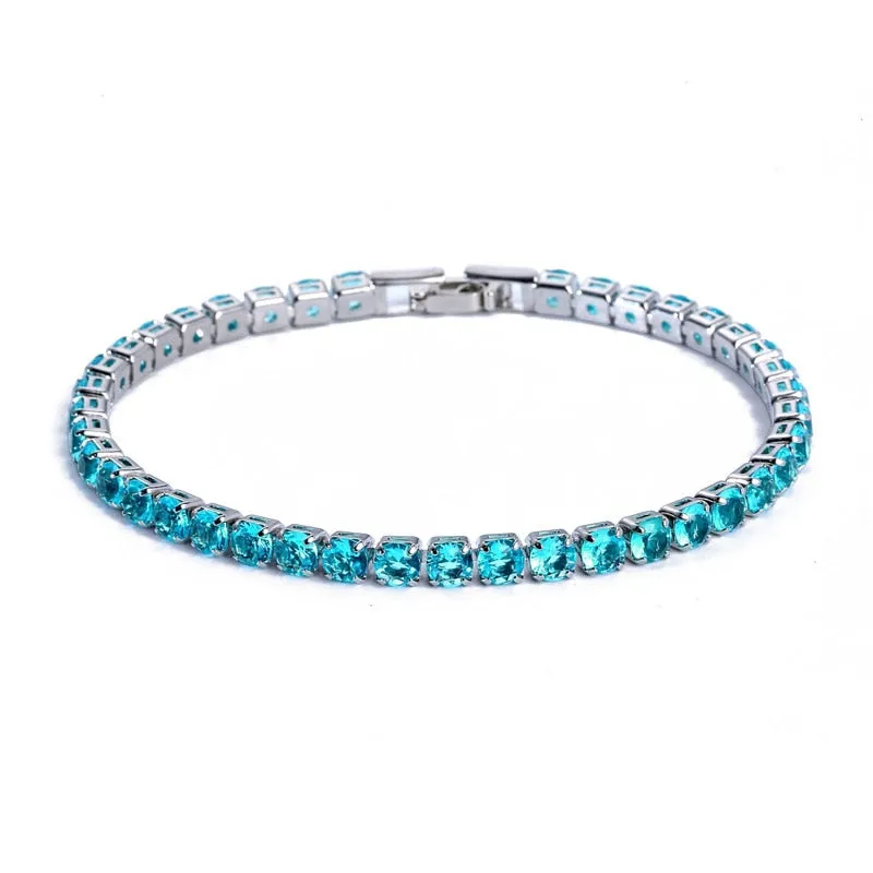Cubic Zirconia Iced Out Chain Crystal Bracelet