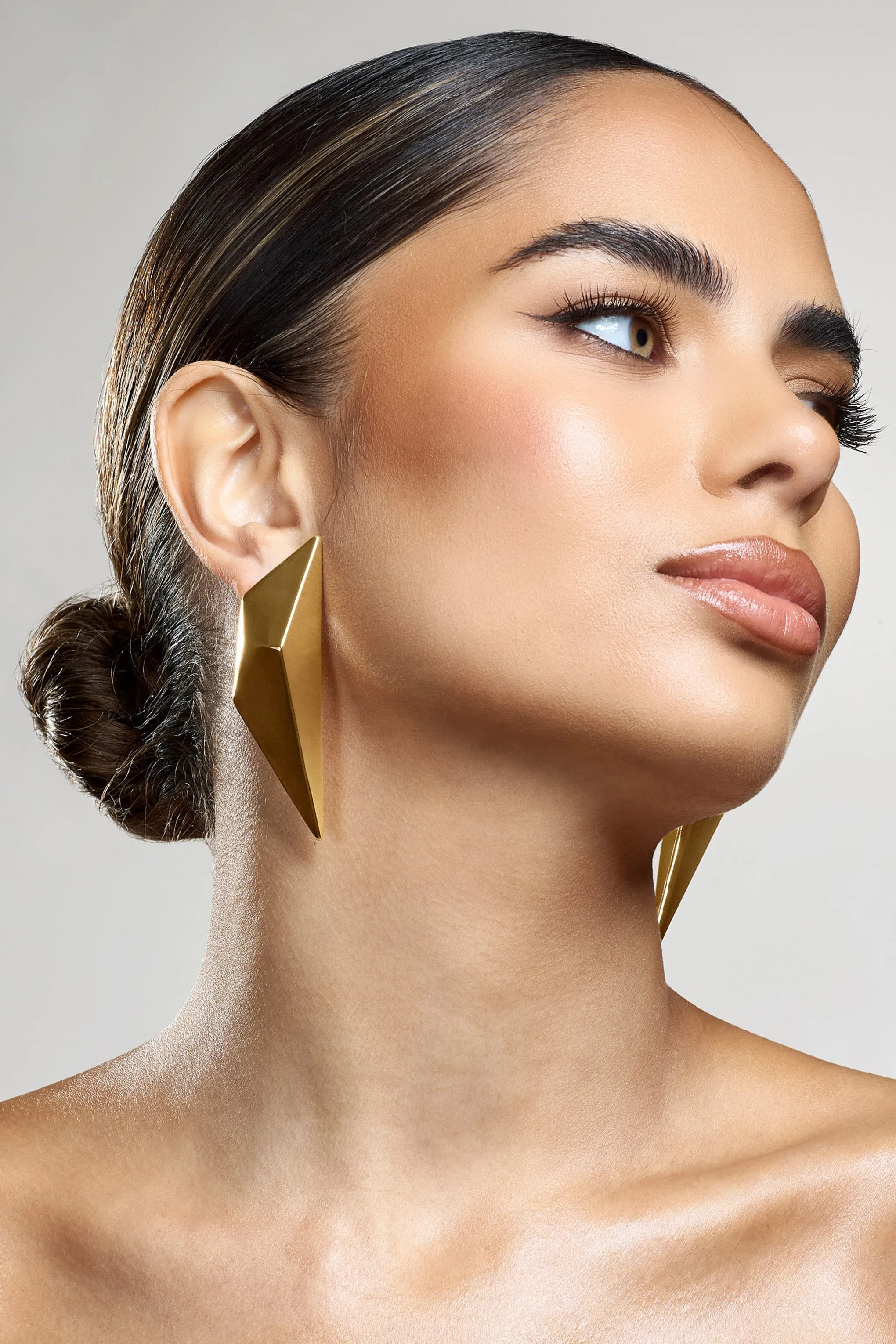Encounter | Gold Abstract Statement Earrings