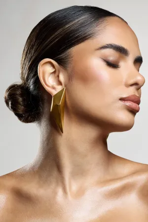 Encounter | Gold Abstract Statement Earrings