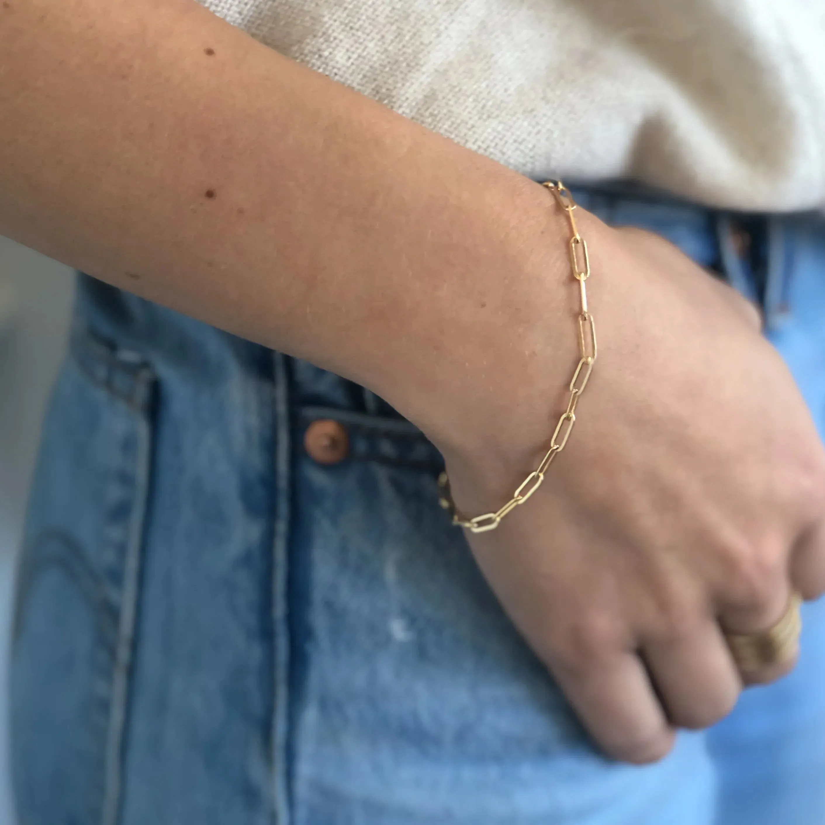 Finn Bracelet Rhodium Plated | THATCH