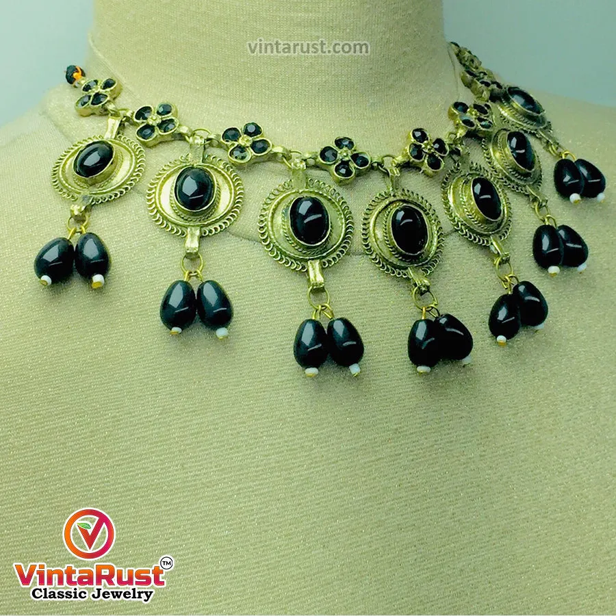 Handmade Choker Necklace With Earrings