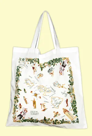 Hawaiian Island Market Tote 100% Cotton