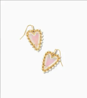 Kendra Scott Beaded Ansley Drop Earrings Gold/Iridescent Glass