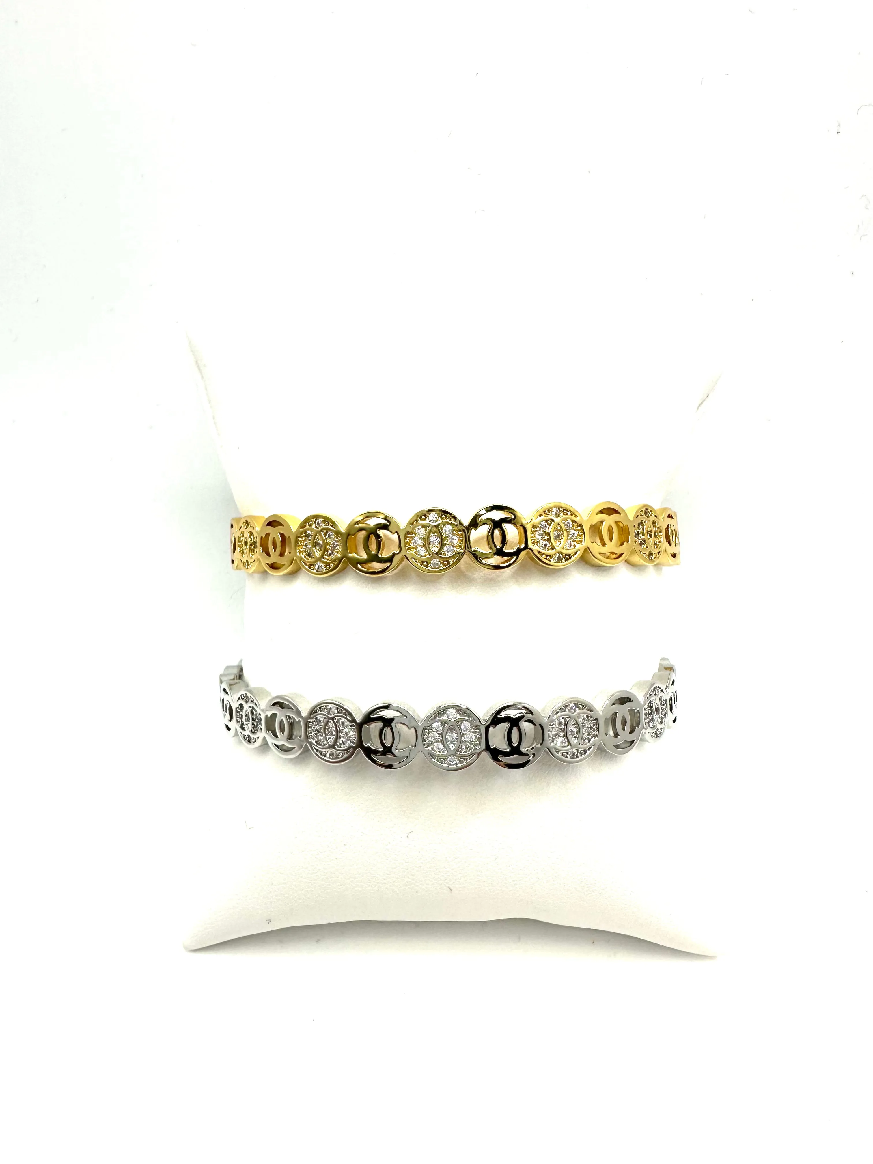 Linksy and Loopsy CZ Cuff