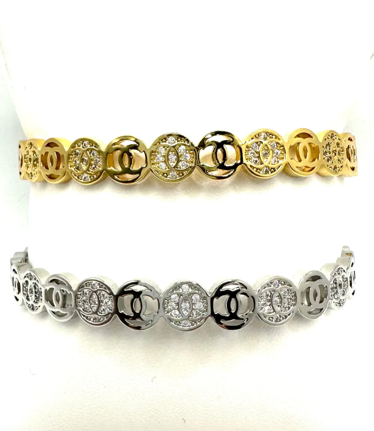 Linksy and Loopsy CZ Cuff
