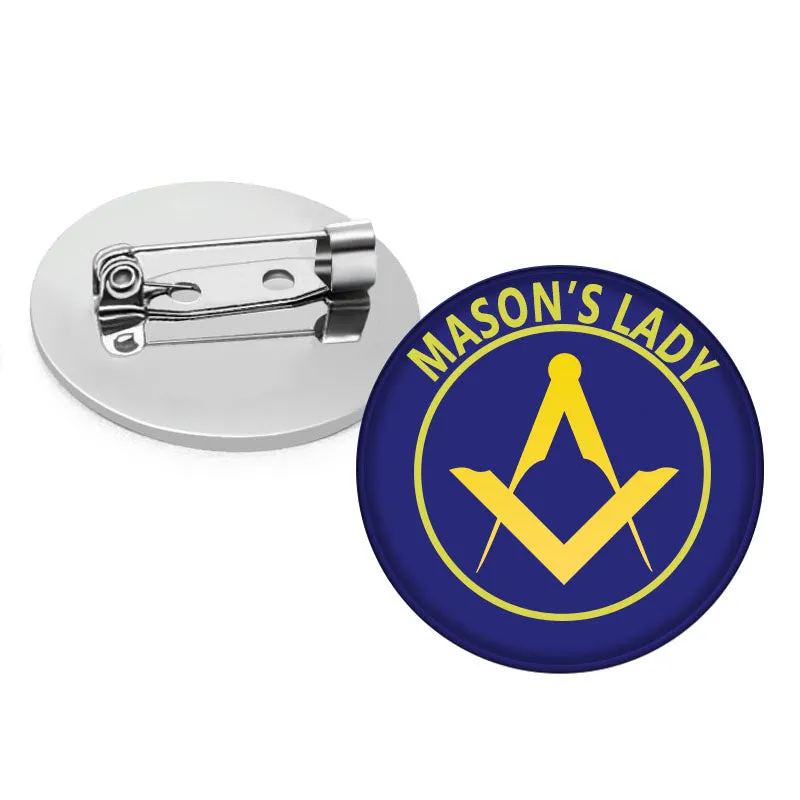Master Mason Blue Lodge Brooch - Mason's Lady