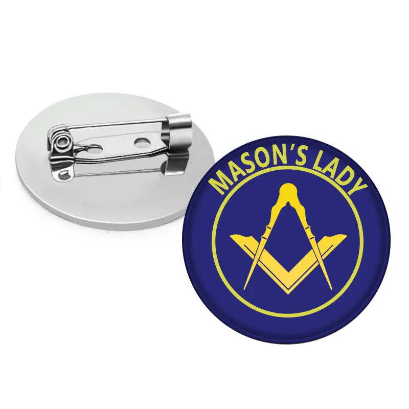 Master Mason Blue Lodge Brooch - Mason's Lady