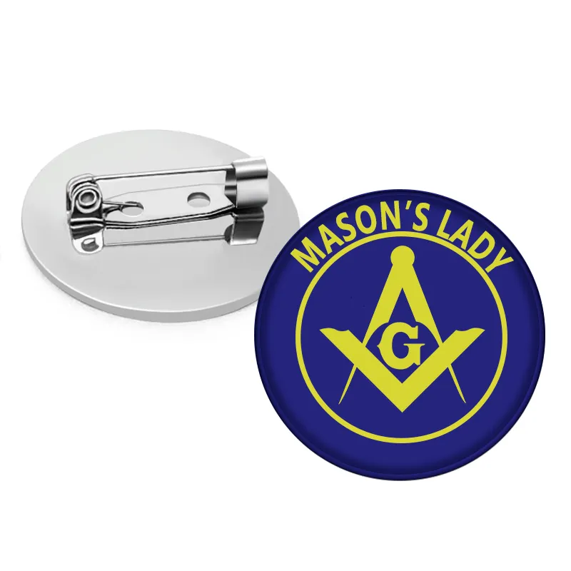 Master Mason Blue Lodge Brooch - Mason's Lady