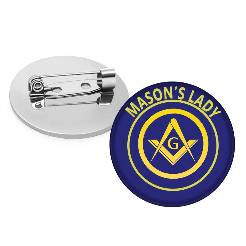 Master Mason Blue Lodge Brooch - Mason's Lady