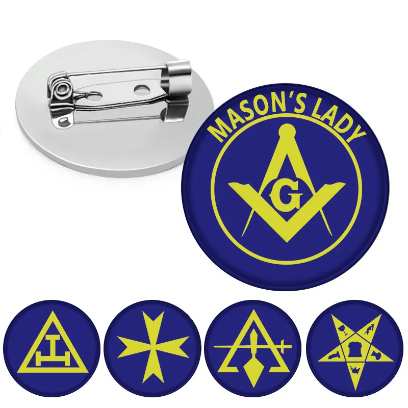 Master Mason Blue Lodge Brooch - Mason's Lady