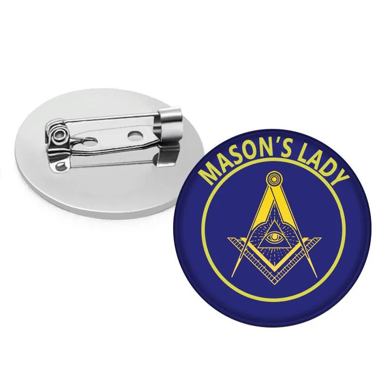 Master Mason Blue Lodge Brooch - Mason's Lady