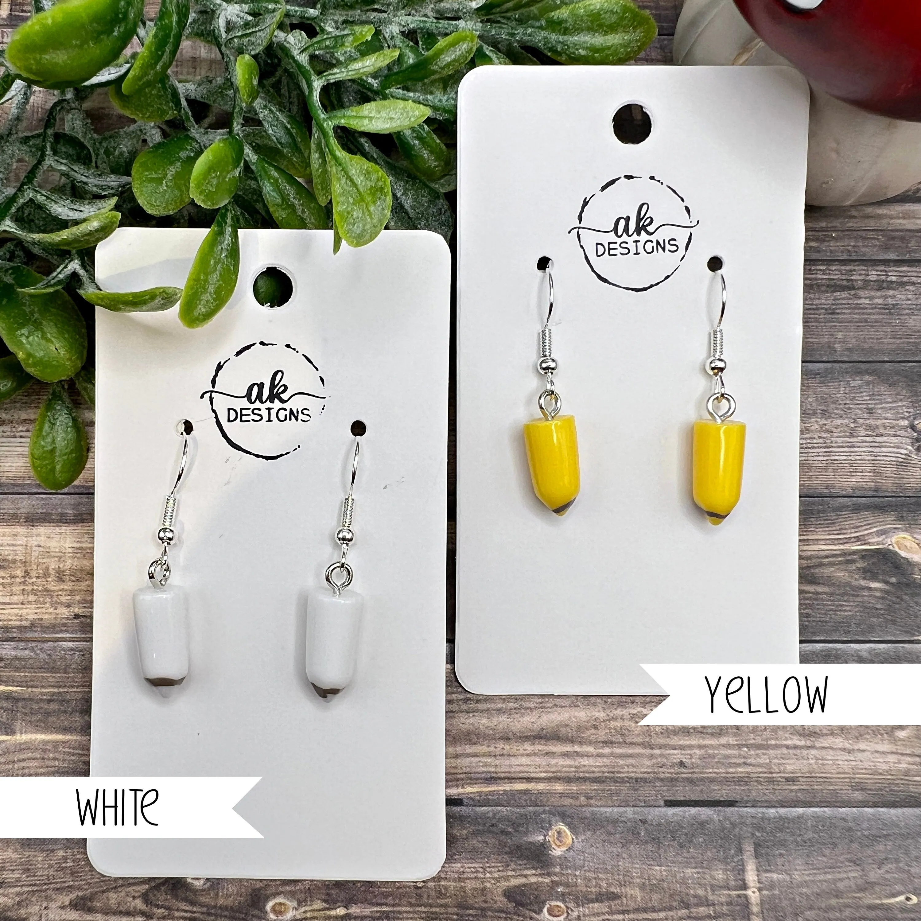 Mini Crayon / Colored Pencil Lightweight Resin Student Teacher Back to School  Earrings, Hypoallergenic Gift - Clearance