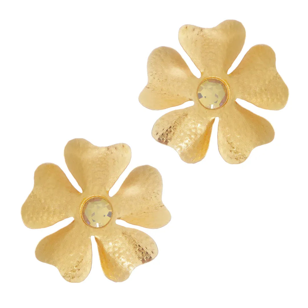 Molly Phillips Small Flower 14K Gold Plated Earrings