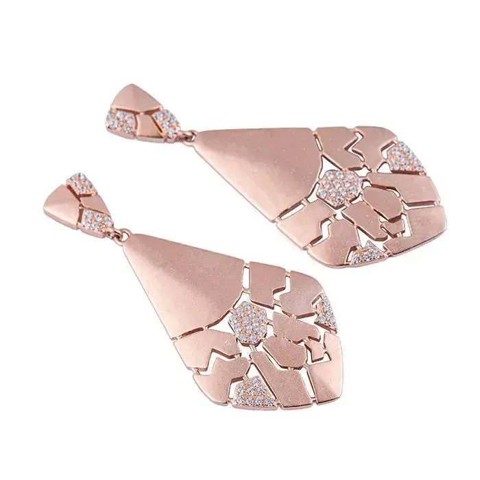 Mystic Lagoon Rose-Gold Pendant Chain Set