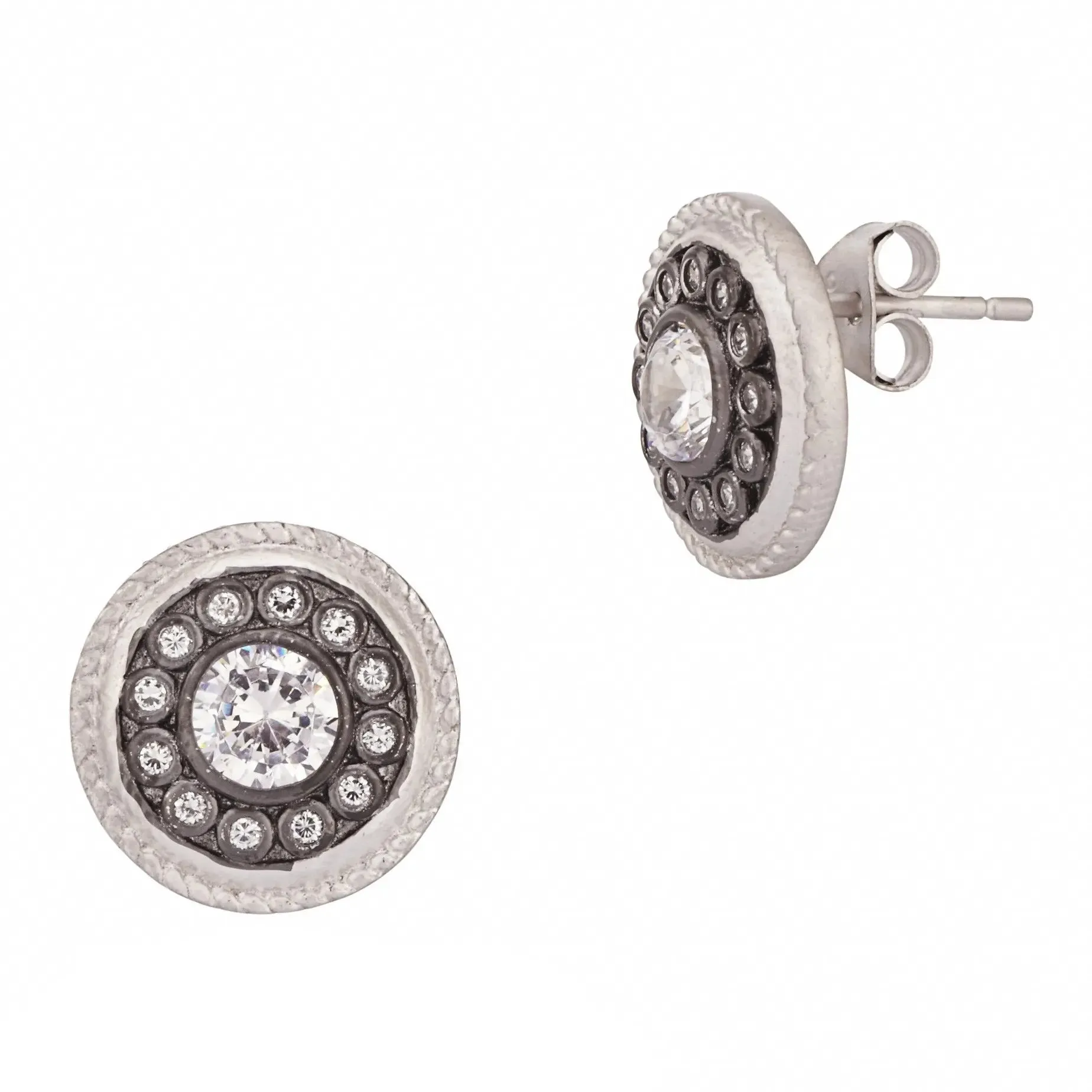 Nautical Button Stud Earrings