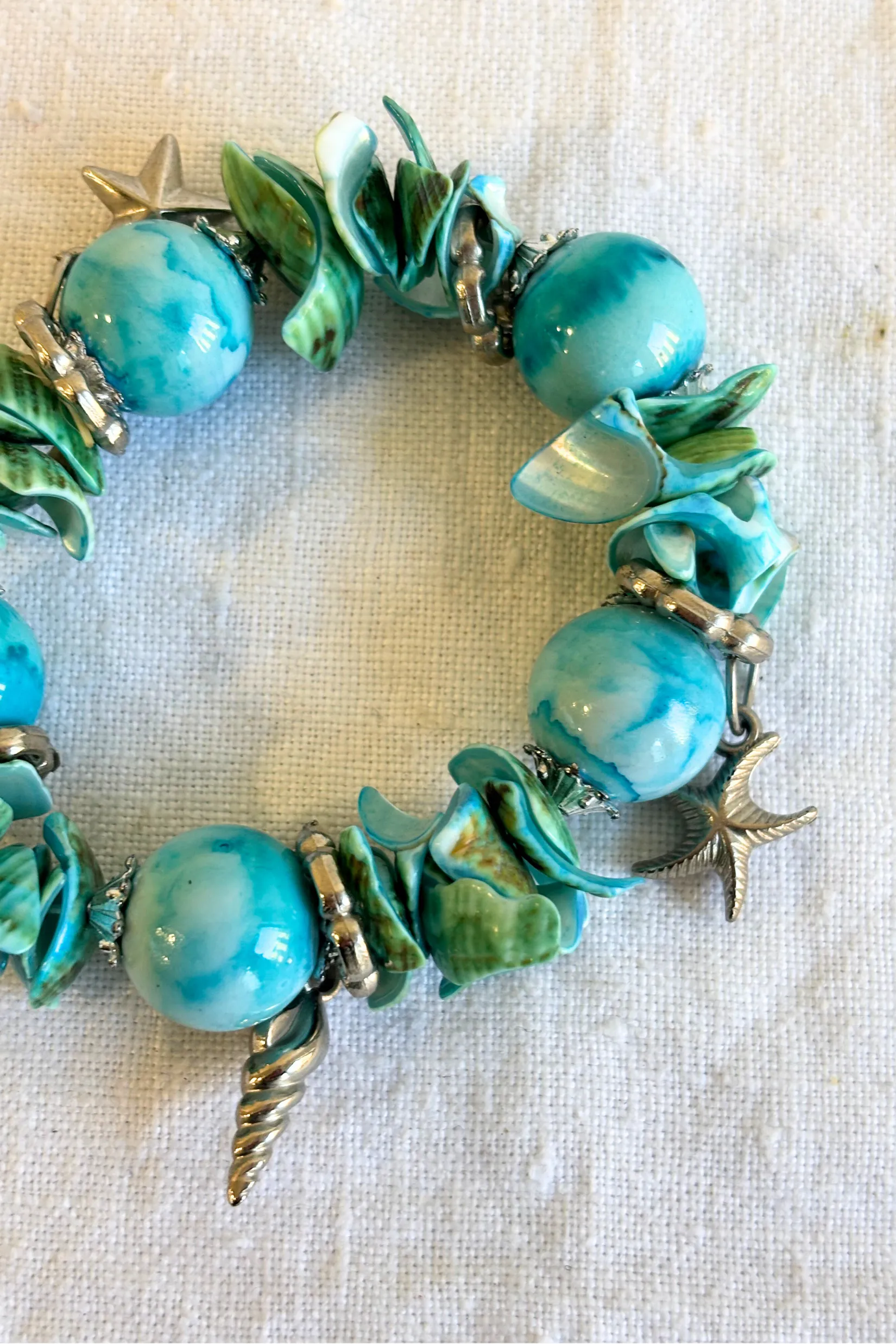 Ocean theme chunky bracelet