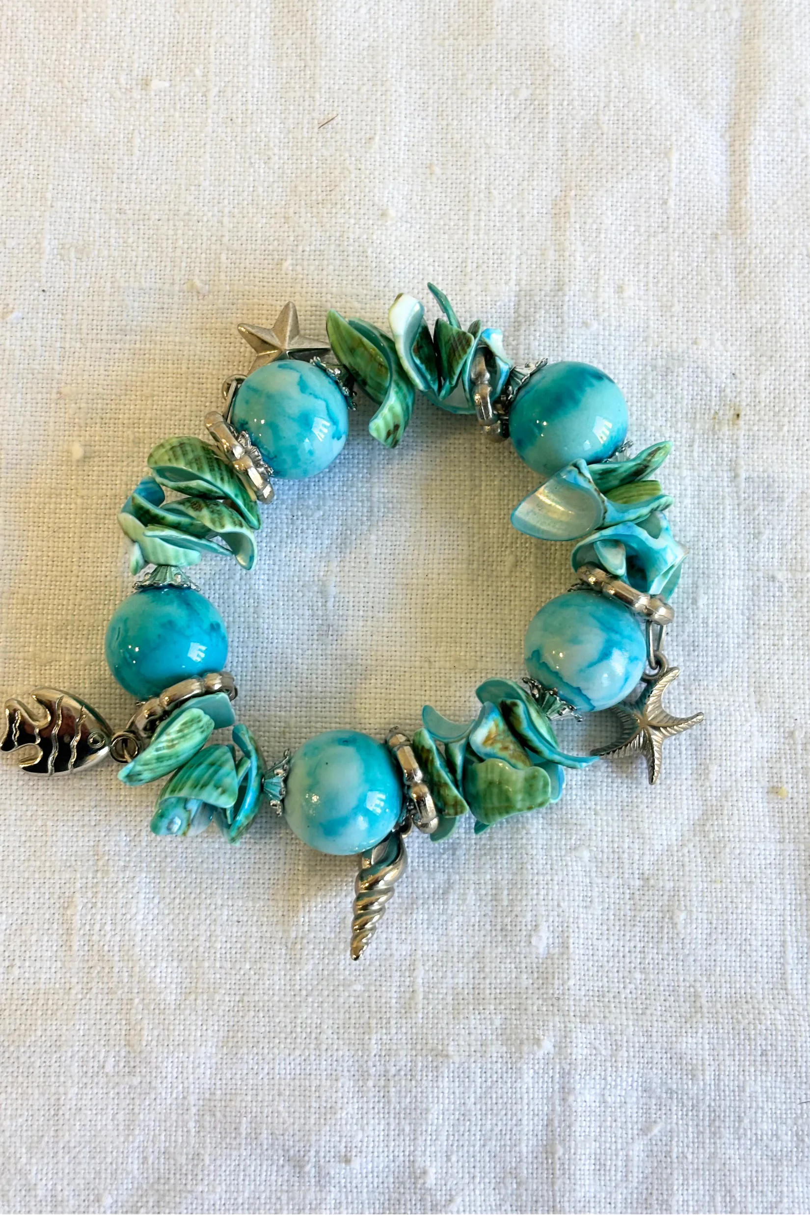 Ocean theme chunky bracelet