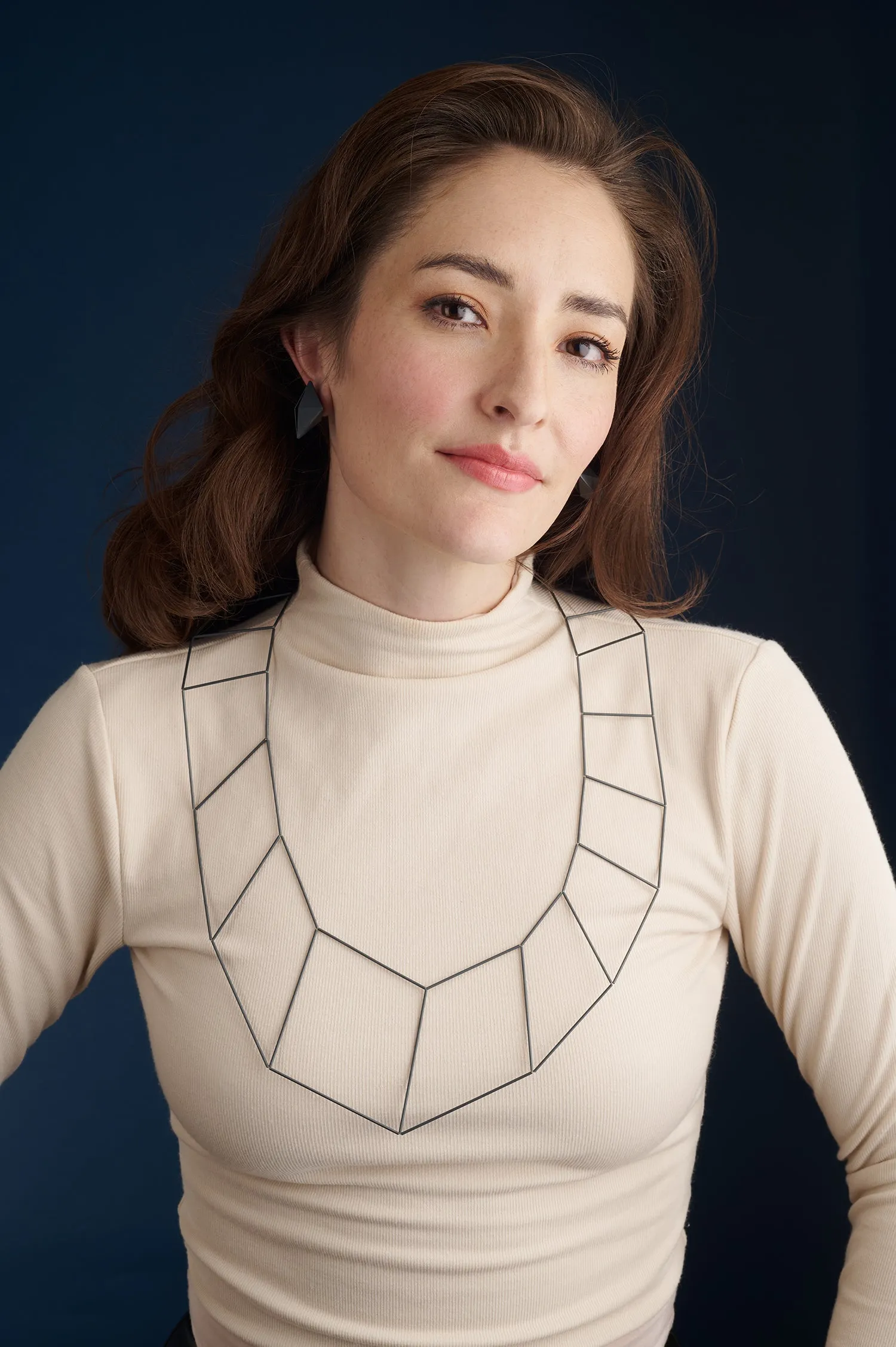 Open Fold Square Earrings