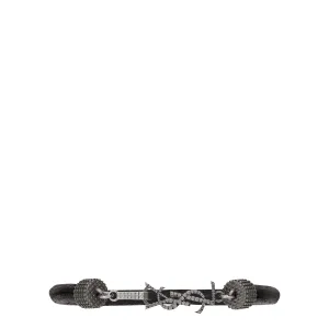 Opyum Leather Cord Bracelet, Black