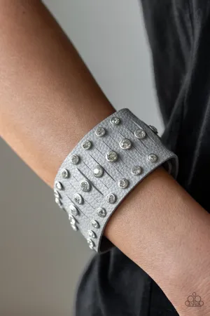 Paparazzi Accessories - Now Taking The Stage #B355 - Silver Bracelet