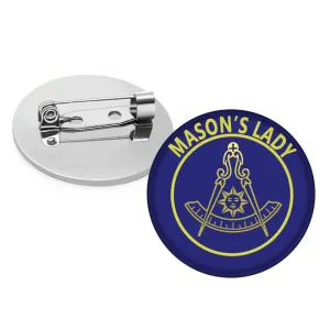 Past Master Blue Lodge California Regulation Brooch - Mason's Lady