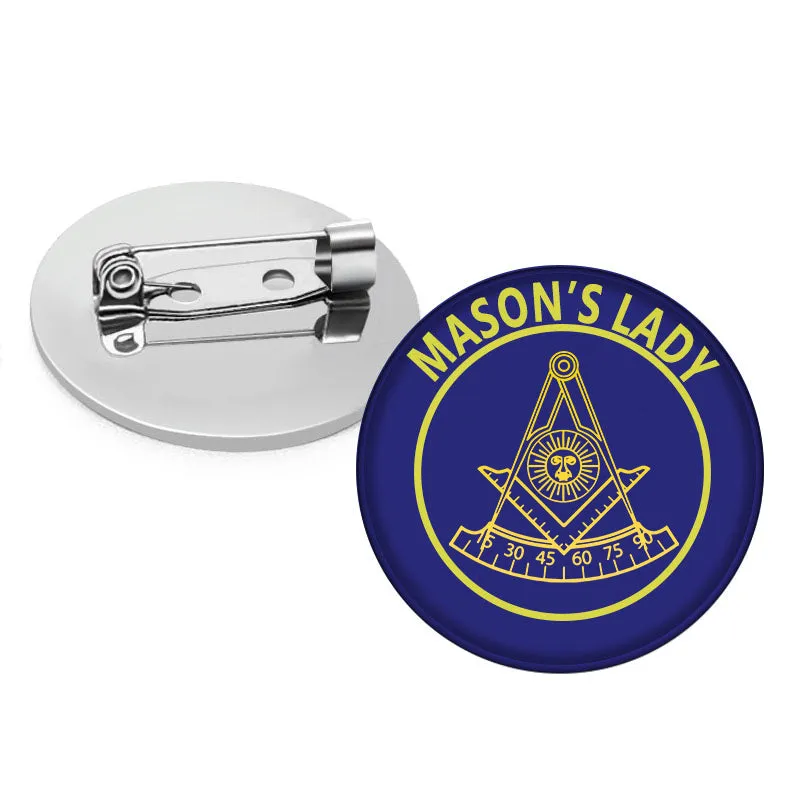 Past Master Blue Lodge California Regulation Brooch - Mason's Lady
