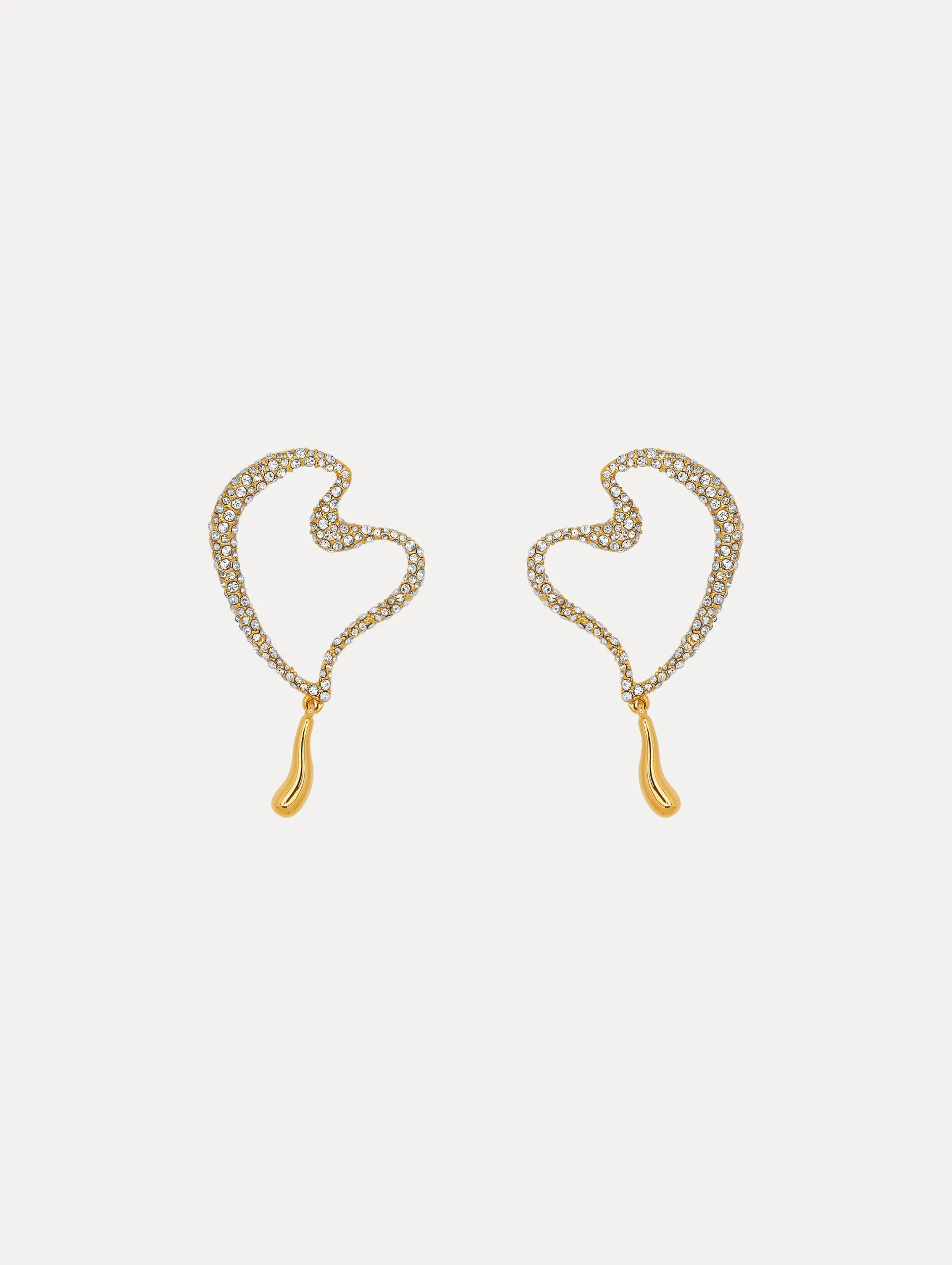 Pavé Heart Earrings