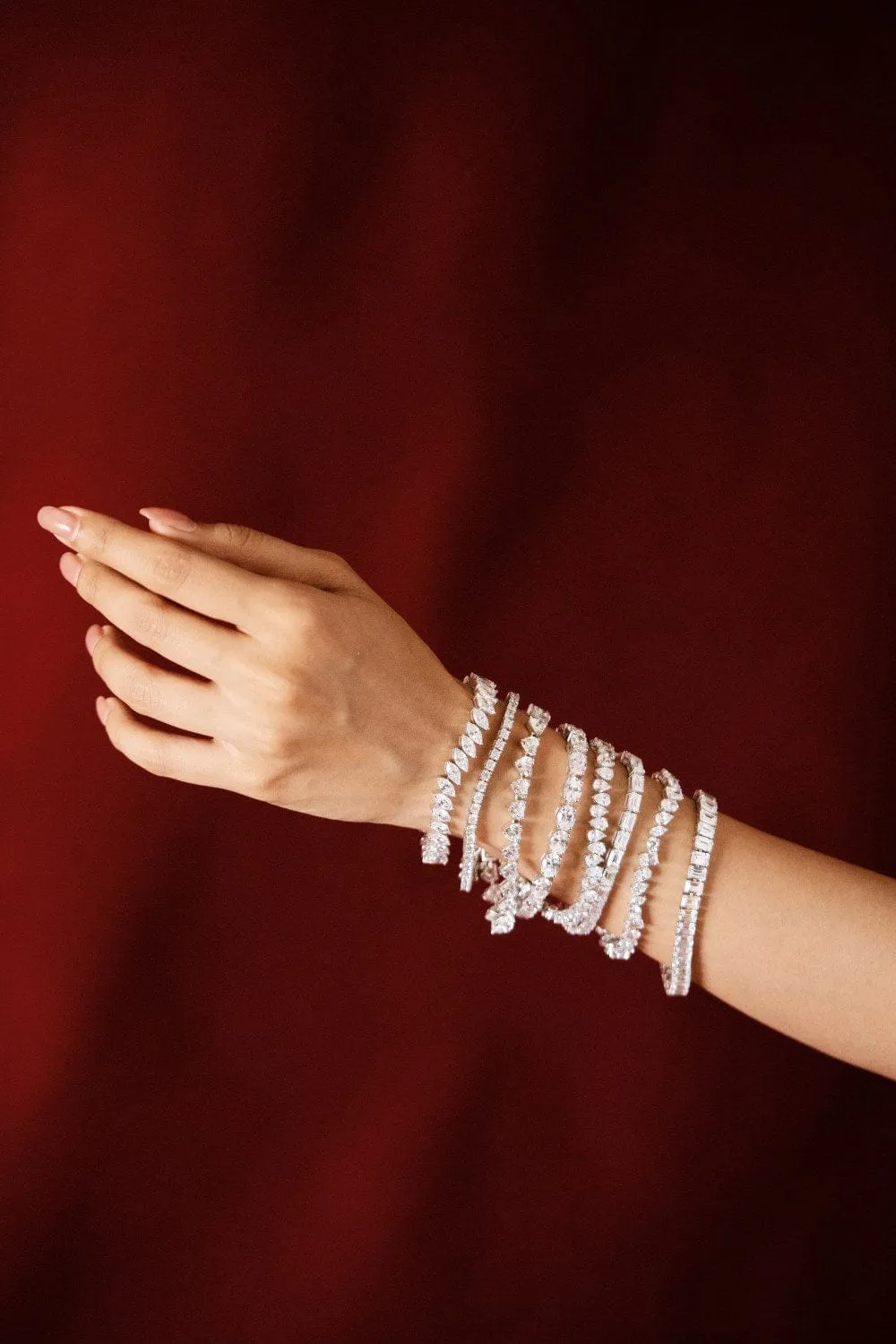 Pear Shape Tennis Bracelet