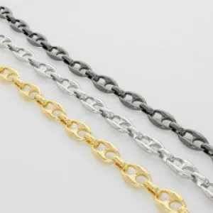 Puffy Large Mariner Link Necklace 16"