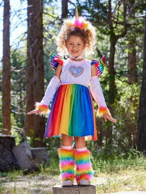 Rainbow Pegasus Unicorn Costume for Girls