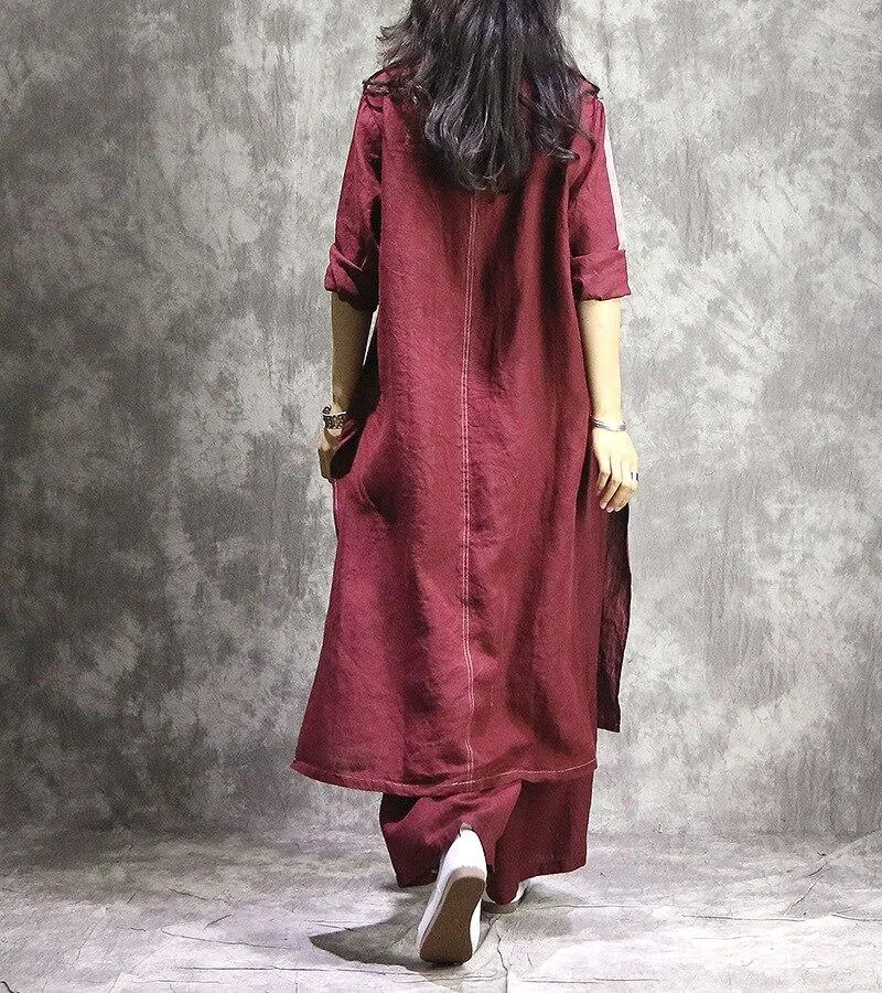 Retro OOTD Shirt   Palazzo Pants Set