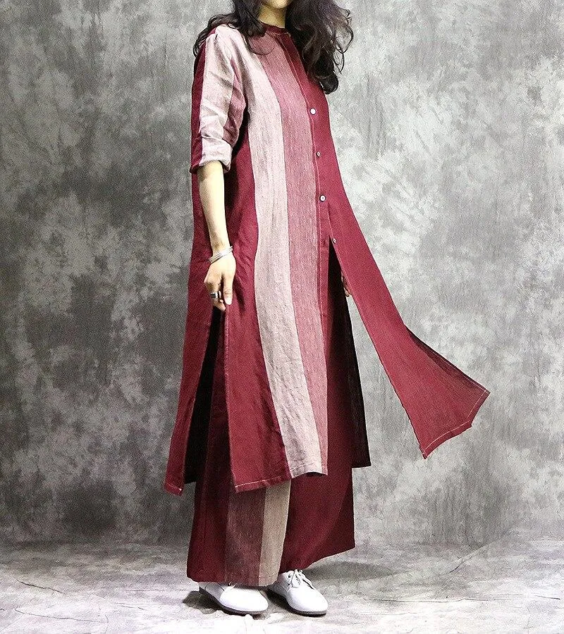 Retro OOTD Shirt   Palazzo Pants Set